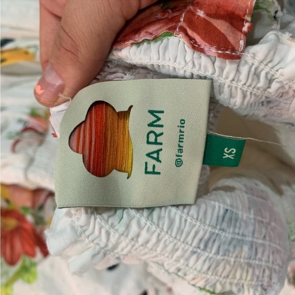 Farm Rio Dress Nanju Midi Smocked Ruffle Tiered - Picture 7 of 9